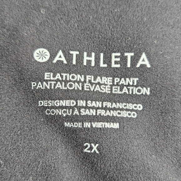 Athleta Elation Flare Pants Black Womwn's 2X - Picture 8 of 14